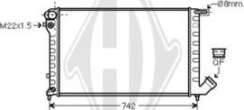 Diederichs DCM1716 - Радіатор, охолодження двигуна autozip.com.ua