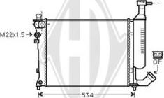 Diederichs DCM1718 - Радіатор, охолодження двигуна autozip.com.ua