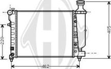 Diederichs DCM1730 - Радіатор, охолодження двигуна autozip.com.ua