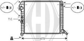 Diederichs DCM3494 - Радіатор, охолодження двигуна autozip.com.ua
