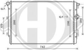 Diederichs DCM3468 - Радіатор, охолодження двигуна autozip.com.ua