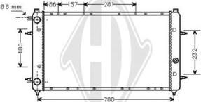 Diederichs DCM3410 - Радіатор, охолодження двигуна autozip.com.ua