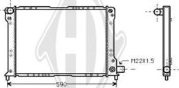 Diederichs DCM3517 - Радіатор, охолодження двигуна autozip.com.ua