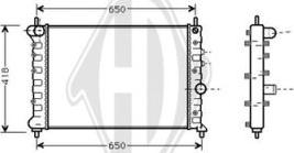 Diederichs DCM3533 - Радіатор, охолодження двигуна autozip.com.ua