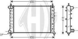 Diederichs DCM3532 - Радіатор, охолодження двигуна autozip.com.ua