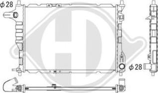 Diederichs DCM3607 - Радіатор, охолодження двигуна autozip.com.ua