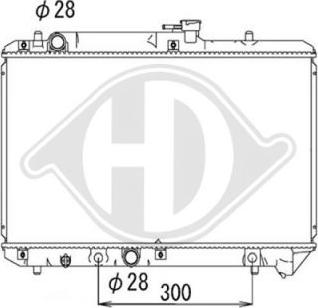 Diederichs DCM3081 - Радіатор, охолодження двигуна autozip.com.ua