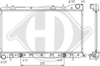 Diederichs DCM3036 - Радіатор, охолодження двигуна autozip.com.ua