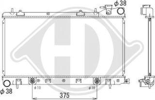 Diederichs DCM3028 - Радіатор, охолодження двигуна autozip.com.ua