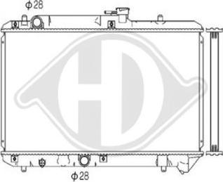 Diederichs DCM3073 - Радіатор, охолодження двигуна autozip.com.ua