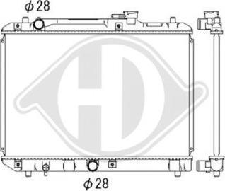 Diederichs DCM3072 - Радіатор, охолодження двигуна autozip.com.ua