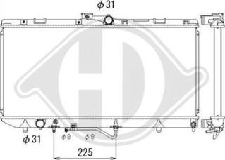 Diederichs DCM3155 - Радіатор, охолодження двигуна autozip.com.ua