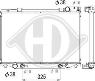 Diederichs DCM3164 - Радіатор, охолодження двигуна autozip.com.ua