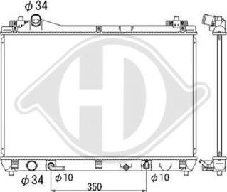 Diederichs DCM3115 - Радіатор, охолодження двигуна autozip.com.ua