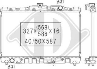 Diederichs DCM3131 - Радіатор, охолодження двигуна autozip.com.ua