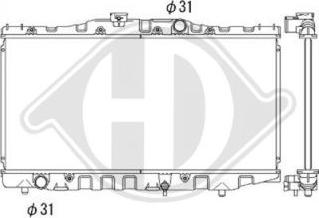 Diederichs DCM3133 - Радіатор, охолодження двигуна autozip.com.ua