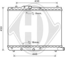 Diederichs DCM3122 - Радіатор, охолодження двигуна autozip.com.ua