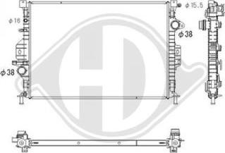 Diederichs DCM3855 - Радіатор, охолодження двигуна autozip.com.ua