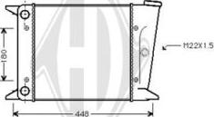 Diederichs DCM3354 - Радіатор, охолодження двигуна autozip.com.ua