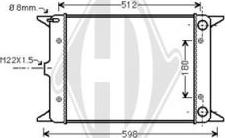 Diederichs DCM3358 - Радіатор, охолодження двигуна autozip.com.ua