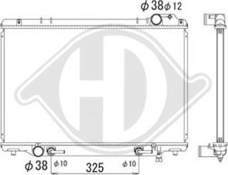 Diederichs DCM3302 - Радіатор, охолодження двигуна autozip.com.ua