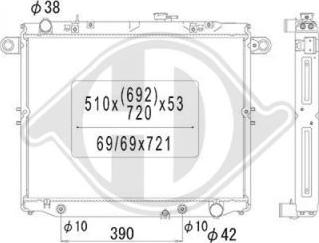 Diederichs DCM3250 - Радіатор, охолодження двигуна autozip.com.ua