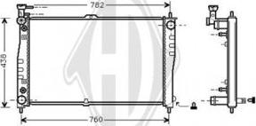 Diederichs DCM3751 - Радіатор, охолодження двигуна autozip.com.ua