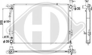 Diederichs DCM3737 - Радіатор, охолодження двигуна autozip.com.ua