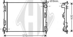Diederichs DCM2940 - Радіатор, охолодження двигуна autozip.com.ua