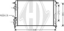 Diederichs DCM2904 - Радіатор, охолодження двигуна autozip.com.ua