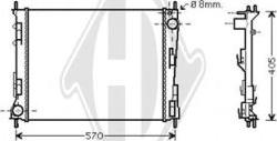 Diederichs DCM2939 - Радіатор, охолодження двигуна autozip.com.ua