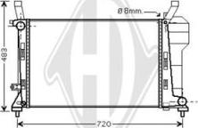 Diederichs DCM2414 - Радіатор, охолодження двигуна autozip.com.ua