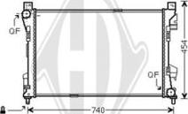 Diederichs DCM2427 - Радіатор, охолодження двигуна autozip.com.ua