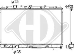 Diederichs DCM2472 - Радіатор, охолодження двигуна autozip.com.ua