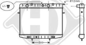 Diederichs DCM2593 - Радіатор, охолодження двигуна autozip.com.ua