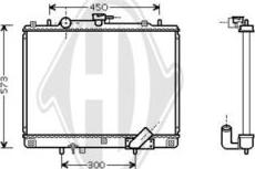 Diederichs DCM2505 - Радіатор, охолодження двигуна autozip.com.ua