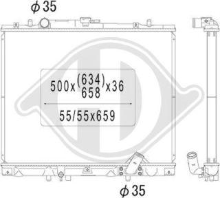 Diederichs DCM2501 - Радіатор, охолодження двигуна autozip.com.ua