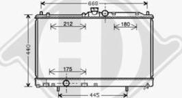 Diederichs DCM2521 - Радіатор, охолодження двигуна autozip.com.ua