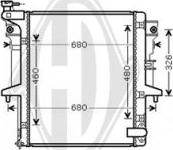 Diederichs DCM2528 - Радіатор, охолодження двигуна autozip.com.ua