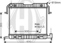 Diederichs DCM2571 - Радіатор, охолодження двигуна autozip.com.ua