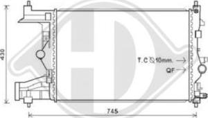 Diederichs DCM2695 - Радіатор, охолодження двигуна autozip.com.ua