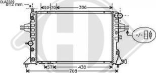 Diederichs DCM2647 - Радіатор, охолодження двигуна autozip.com.ua