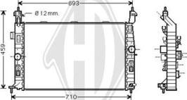 Diederichs DCM2655 - Радіатор, охолодження двигуна autozip.com.ua