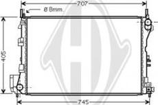 Diederichs DCM2653 - Радіатор, охолодження двигуна autozip.com.ua