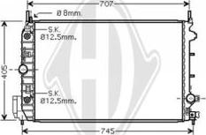 Diederichs DCM2667 - Радіатор, охолодження двигуна autozip.com.ua