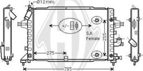 Diederichs DCM2685 - Радіатор, охолодження двигуна autozip.com.ua