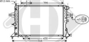 Diederichs DCM2624 - Радіатор, охолодження двигуна autozip.com.ua