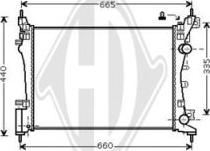 Diederichs DCM2671 - Радіатор, охолодження двигуна autozip.com.ua