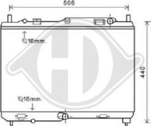 Diederichs DCM2098 - Радіатор, охолодження двигуна autozip.com.ua