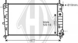 Diederichs DCM2059 - Радіатор, охолодження двигуна autozip.com.ua